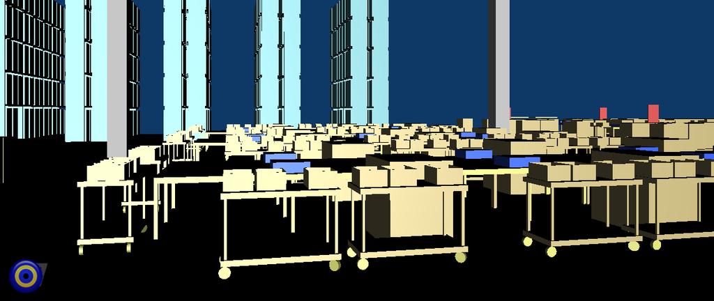 Praxisbeispiel: Simulation und Visualisierung eines Logistikzentrums Simulation Visualisierung Simulation der Logistikprozesse (mit AutoMod) Testen