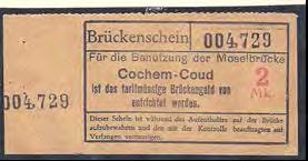 P 236 Brückengeld in Cochem Bekanntlich wurde an vielen Moselbrücken ein Brückengeld erhoben. So auch in Cochem.