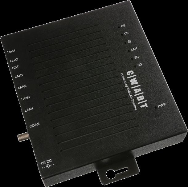 CWADT Modem-Varianten nach Maß CWADT zero ist die Basis Variante und verfügt über einen LAN-Anschluss. Hier kann ein Laptop oder alternativ ein HbbTV Gerät (Smart TV) über CAT-Kabel verbunden werden.