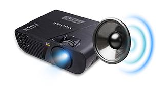 SonicExpert : Klarer, angenehmer und lauter Sound Infolge exklusiver bahnbrechender Neuerungen beim Lautsprecherbau (Wandler und neu geformte Klangkörper) stellen LightStream-Projektoren viele