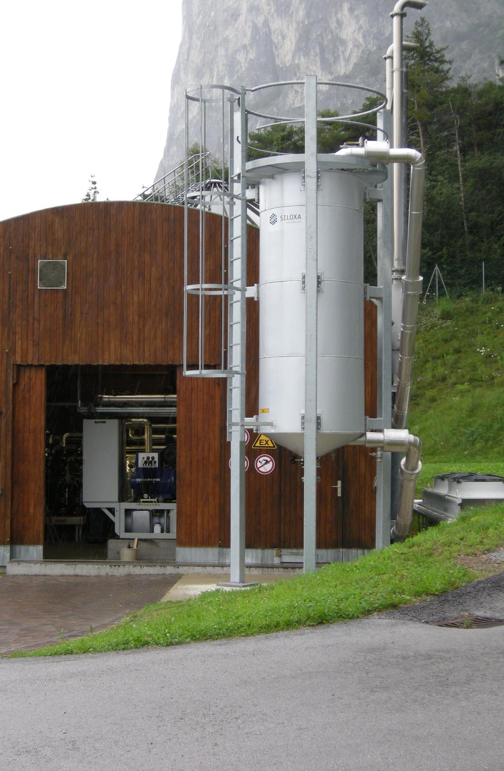 Schadstoffe im Biogas Probe Ablauf Polizeifilter