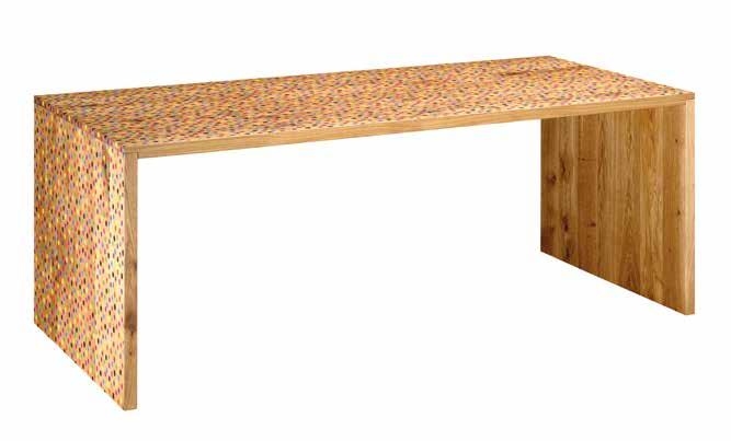 Willhelm table TISCH / TABLE ARTWORK: bernhard willhelm, 2003 Design: PHILIPP MAINZER, 1994 Bernhard Willhelm, deutscher Modedesigner mit Sitz in Paris, ist bekannt für seine ausdrucksvolle