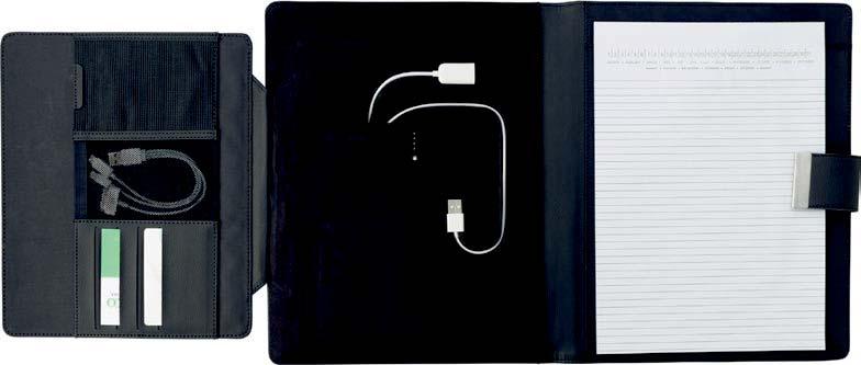 USB-Stick-Halter, 5 Einsteckfächer, A4-Format, Schreibblock Maße 26 32 2 cm Druckfläche 70 35 / 40