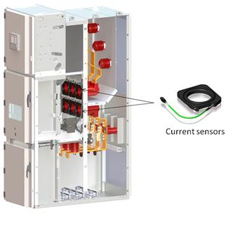Stromsensoren Stromsensoren in einer Luftisolierten Schaltanlage (UniGear ZS1 Digital) Stromsensoren Stromsensoren funktionieren auf dem Prinzip von einer Rogowskispule.
