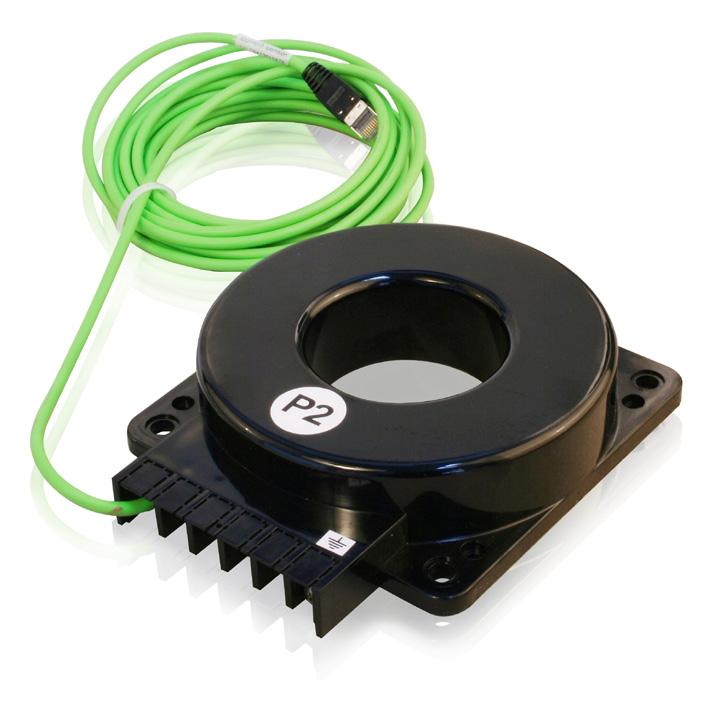 Die KECA 80 Cxxx Sensoren können auf einen Durchführungsisolator, auf isolierte Kabel oder auf andere isolierte Stromleiter installiert werden.