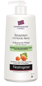 ganzen Tag 200 ml, UVP 7,99 Bodylotion mit Nordic Berry Aufbauende Pflege für normale bis trockene Haut Erhöht das Feuchtigkeitsniveau der Haut um das Dreifache 5 Stärkt die Haut wohltuend, sie fühlt