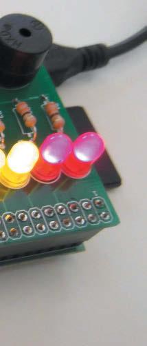 Elektronik Gerät LED 5 LED 6 Buzzer Schalter GPIO GPIO9 GPIO GPIO8