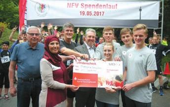 Fotos: Borchers Pia Ebernickel, Tore Hachfeld, Hendrik Teichgräber und Jan Thies absolvieren derzeit ein Freiwilliges Soziales Jahr (FSJ) beim Niedersächsischen Fußballverband (NFV).