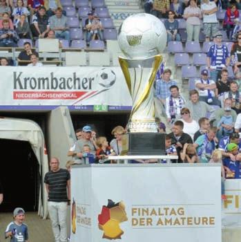 Krombacher Niedersachsenpokal Seit der Saison 2009/10 wird der NFV-Verbandspokal der Herren als Krombacher Niedersachsenpokal ausgespielt. Krombacher Niedersachsenpokal 2016/17 1. Runde 1.