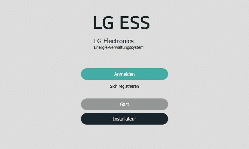 Einstellungen 39 PCS registrieren (Installateur) A Mit dem Browser die LG EnerVu-Seite besuchen unter http://enervu.lg-ess.com.