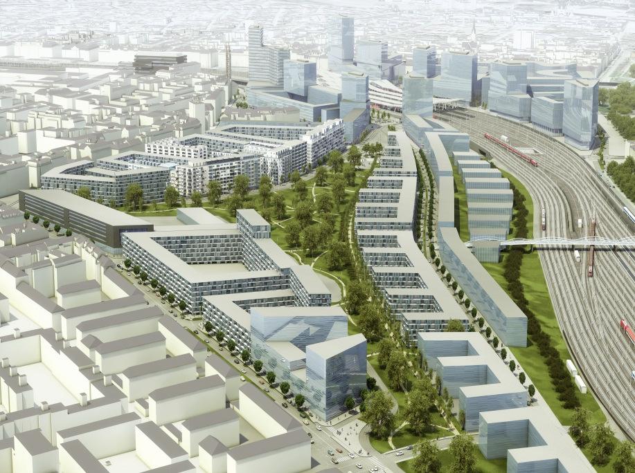Überblick Maßnahmen - Projekt Hauptbahnhof Wien Investitionen von rund 933 Mio.