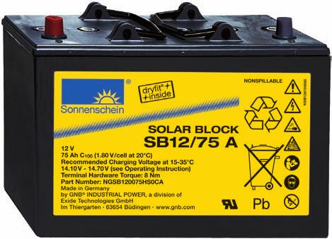 Network Power > Sonnenschein SOLAR BLOCK > Vorteile Sonnenschein SOLAR BLOCK Den mittleren Leistungsbereich sicher versorgen Die SonnenscheinBatterien der SOLAR BLOCKBaureihe sind sehr leistungsstark