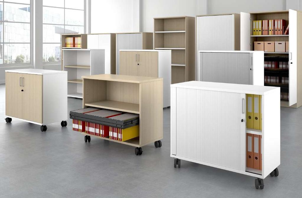Vous pouvez choisir des étagères conventionnelles, des étagères avec séparateurs et des paniers fixes ou à