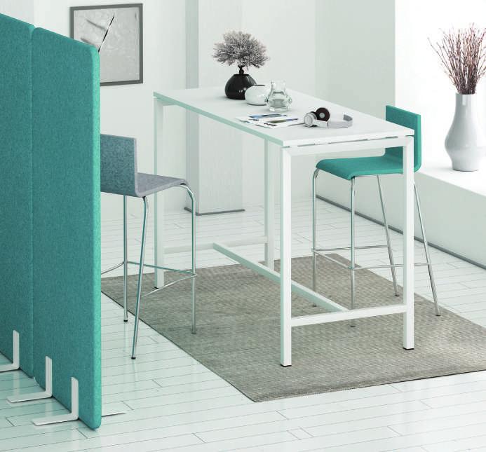 LIGHT High table LIGHT with flat table legs. Laconic style and design solutions go perfectly well with many different interiors.