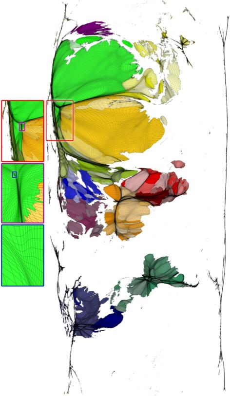 Gitterbasierte Diffusionskartogramme [Hennig 11] Erweiterung durch fein aufgelöstes Gitter ( 365K Zellen)