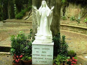 Santa Caterina da Siena, die heilige Katherina aus Siena ist die Schutzheilige von Siena. Geboren am 25.03.