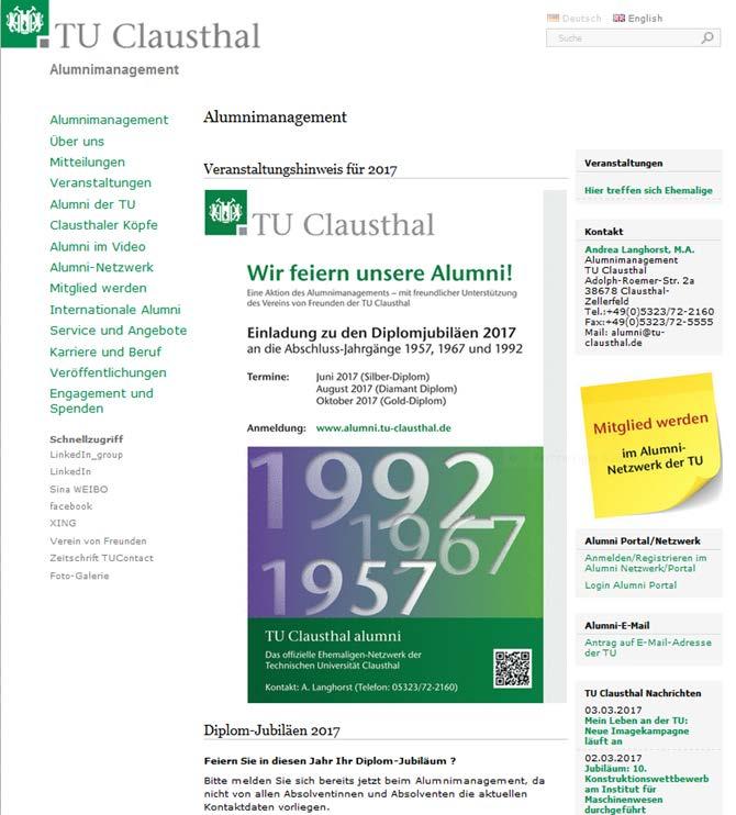 Website: www.alumni.tu-clausthal.
