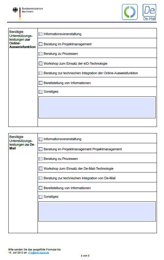 Juli 2013 das Formular zur Interessensbekundung ein (Download u.a. auf www.