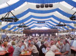 Der CSU-Stammtisch besucht regelmäßig das Friedberger Volksfest.