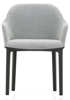 00) Softshell Chair, Vitra Die Sitzschalenkonstruktion des Softshell Chair sorgt für einen Komfort, der sich erst beim Hineinsetzen offenbart: Unter dem Bezug verborgene,