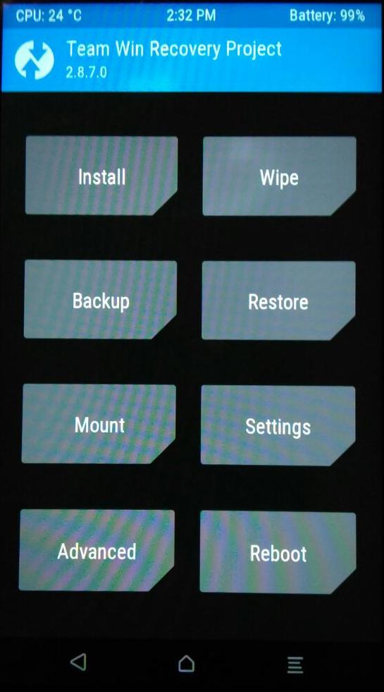 TWRP (Team Win Recovery Project) Backup & Restore Erweiterung Installieren