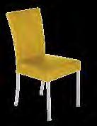 Contur Penthouse 40, 4-Fuß-Stuhl in echt Leder, Edelstahl Rundrohr,
