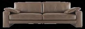 Das lässige weiche Leder und die großzügigen, aus einem Stück gearbeiteten Bezüge verleihen diesem Sofa seinen extra Charme. 01.