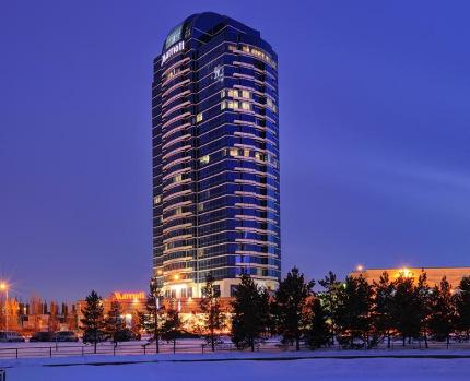 Astana Marriott Hotel ***** Im Zentrum von Astana gelegen, nur 1 Gehminute vom Unterhaltungszentrum Khan Shatyr entfernt.