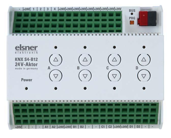 D KNX S4-B12 24 V Aktor für 12/24 V DC-Antriebe Technische Daten und Installationshinweise Elsner Elektronik GmbH Steuerungs- und