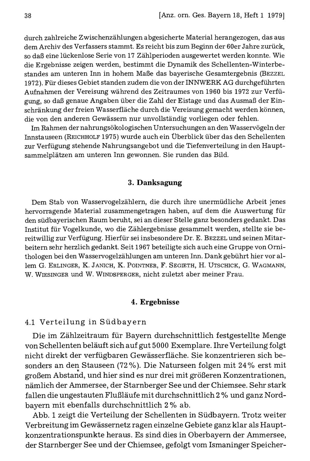 38 Ornithologische Gesellschaft Bayern, download [Anz. unter orn. www.biologiezentrum.at Ges.