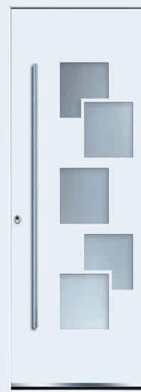 Haustürenband besteht Aushebeln der Tür fast besser vor Einbruch (siehe aus stangengepresstem unmöglich. Seite 94). Aluminium.