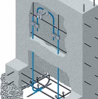 Fundamenterdung Anschliesspunkt Anschliesspunkt nachträglich erstellt an bestehendem Bauwerk Anschliesspunkte können an bestehenden Bauten nachträglich erstellt werden, wenn eine durchgehende