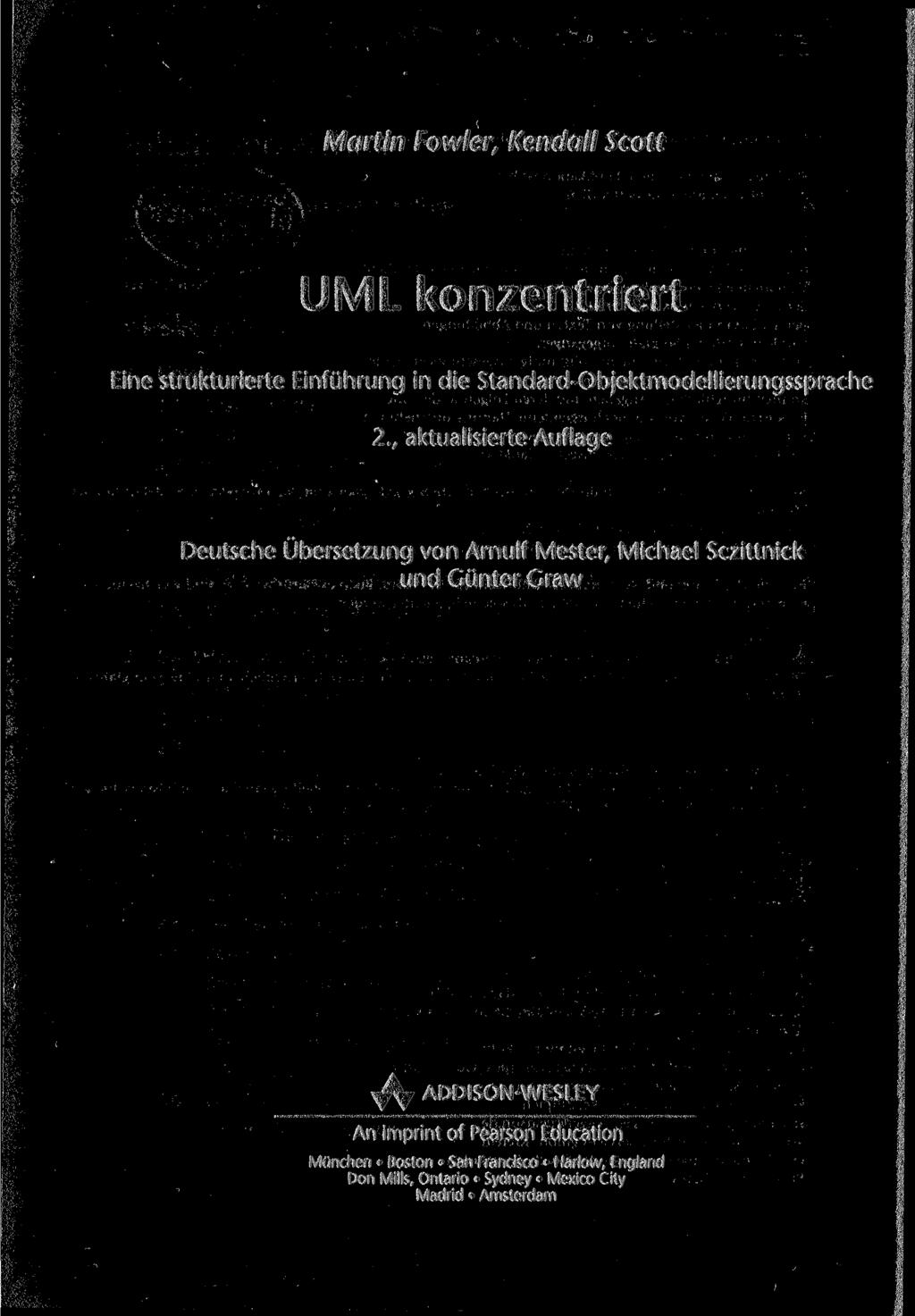 Martin Fowler, Kendall Scott UML konzentriert Eine strukturierte Einführung in die Standard-Objektmodellierungssprache 2.