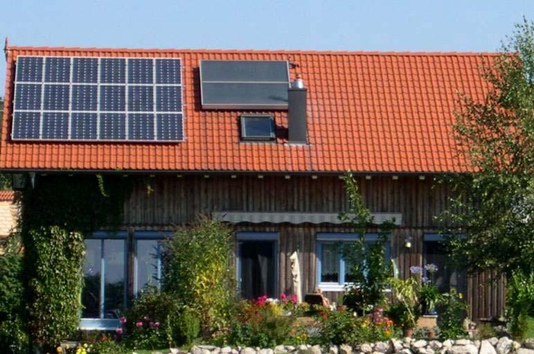 Sonnenergie - Nutzungsformen Solarthermie: Wärme von der Sonne PV-Anlage: Strom von der Sonne netzgekoppelte PV-Anlagen (Einspeisung des