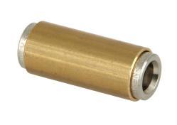 114 PDVSO 14 14 Winkel-Steckverbinder ohne Innenhülse für PA-Rohr Typ PWVSO Elbow push in tube fittings without sleeve for PA-tube Type PWVSO Werkstoff: Messing vernickelt / Material: nickeled brass