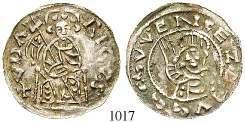 II. 1016 Oldrich, 1012-1034 Denar o.j., Prag. 1,03 g.