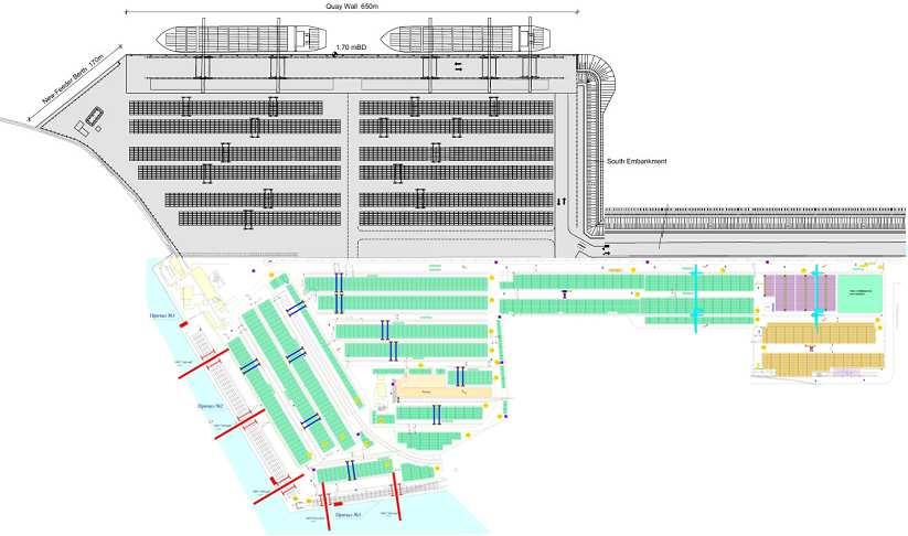 HHLA Container Terminal Odessa (3/3) Terminallayout nach