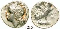 ss 250,- ITALIEN-KALABRIEN, TARAS (TARENT) 212 Didrachme um 302 v.chr. 7,88 g. Reiter r.