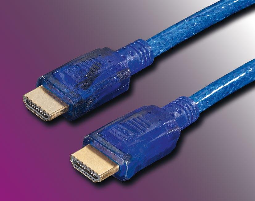 19pol -Stecker + 19pol -Stecker High Speed cable Colour: blue. Pearl-white full metal connectors with gold plated contacts. High-flexible OFC-lead with ferrits on both sides.