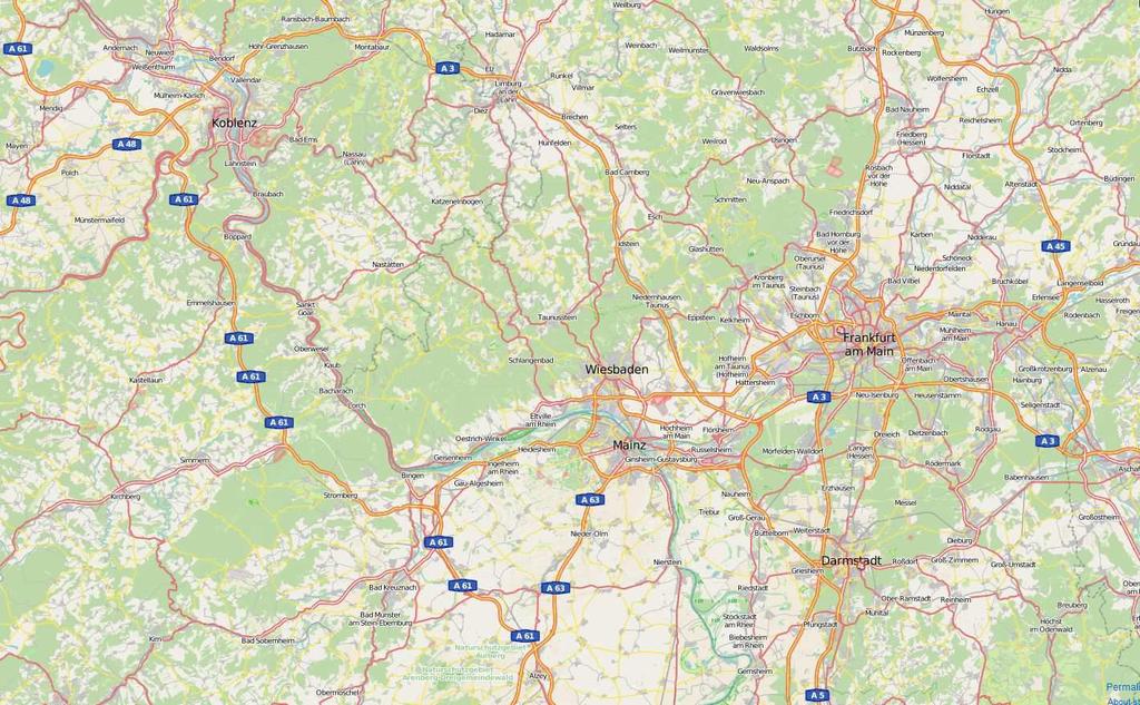 Messstandorte Oberwesel (Rheinland-Pfalz) Rüdesheim-Assmannshausen (Hessen) Lorchhausen (Hessen, geplant) Kartengrundlage:
