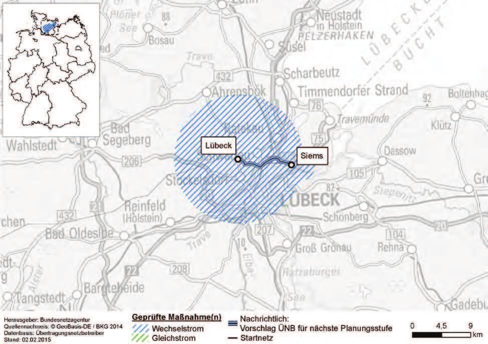 256 VORLÄUFIGE PRÜFUNGSERGEBNISSE Maßnahme M49: Raum Lübeck Siems Maßnahme M49 (Raum Lübeck Siems) wird derzeit vorbehaltlich weiterer Erkenntnisse als bestätigungsfähig eingestuft.