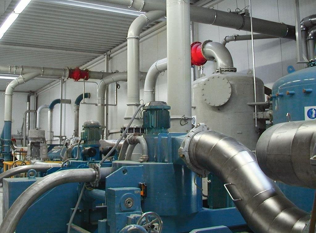 Entstaubung und Abluft Umwelttechnik Einsatz des JACOB Rohrsystems zur Entstaubung (Aspiration) und zur Absaugung, beispielsweise von Ölnebel oder Schweißgasen in Produktionsanlagen