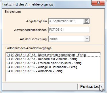 10 PCT/RO/101 Abbildung 440: Anmeldung für die Einreichung vorbereitet Unterzeichnung vom Datei-Manager aus aufrufen Die Anmeldung befindet sich jetzt im Status Unterschriftsbereit.