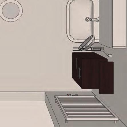 Santana WC-Anlage Wand-Flachspül-WC weiß, WC-Sitz mit Absenkautomatik, Betätigungsplatte