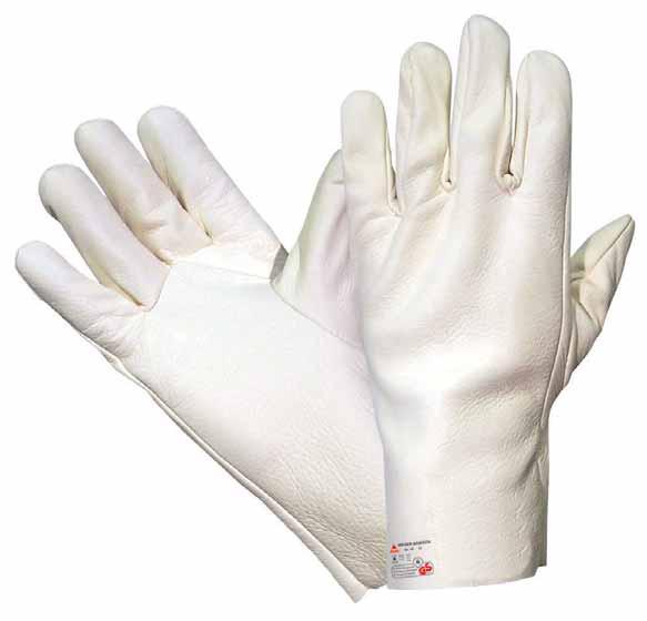 Handschuhe für Lötarbeiten nach EN 388 / EN 407 Passform gemäß EN 420 Hautfreundliches und atmungsaktives Ziegennappaleder 1 Weser-Eco-Tan Art. Nr.