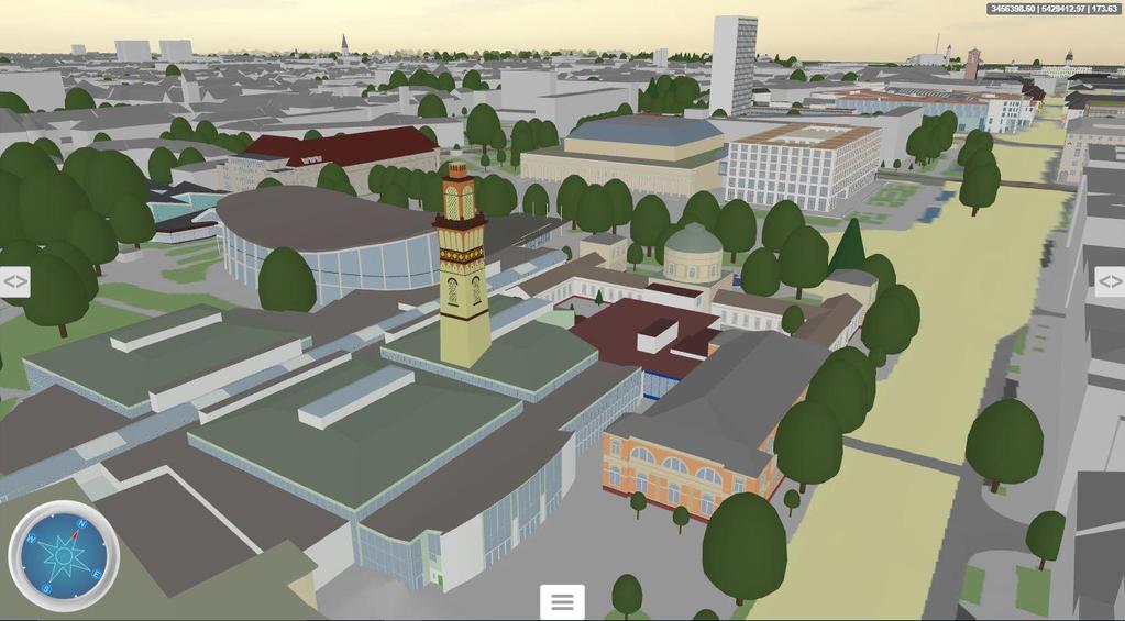 3D-Stadtmodell Karlsruhe im Internet Prototyp seit Januar