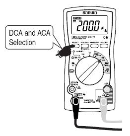 5A/1000V ma COM 30kA Stellen Sie sicher, dass die eingebaute Sicherung nicht kaputt ist. Funktion Max. Eingang Bereich DC/AC µa 4000 µa 400.0µA, 4000µA DC/AC ma 400 ma 40.