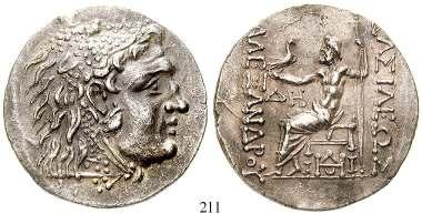 ss 300,- 211 Tetradrachme 125-70 v.chr., Odessos. 16,72 g. Kopf des Herakles r. mit Löwenfell / Thronender Zeus l.