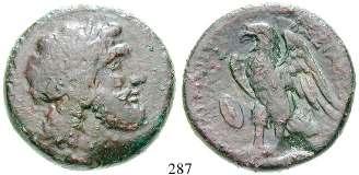 ss 100,- 282 Mattathias Antigonos, 40-37 v.chr. Bronze 40-37 v.chr., Jerusalem. 7,26 g.