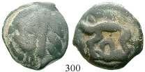 graue Patina, s+ 50,- 293 Bronze 36-34 v.chr., Alexandria. 17,45 g. Drapierte Büste der Kleopatra r. mit Diadem / Adler l.